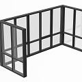 modern floor-to-ceiling windows glass curtain wall architectural curtain wall glass doors and windows partition floor-to-ceiling windows windows architectural windows 3d model