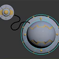 Modern Sci-Fi Equipment Sci-Fi Components High-Tech Components Sci-Fi Items 3d model