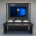 Institutional Solutions Display Kiosk With Large Screen And Product Samples