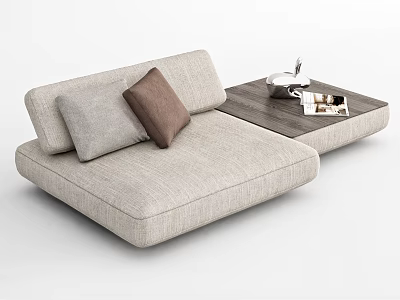 Modern Single Sofa Stool Lazy Sofa 3d model