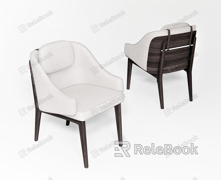 Modern Dining Chair Leisure Chair Sofa Chair Backrest Chair Armchair Single Sofa Cloth Dining Chair model