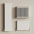 Modern White Wall Mounted Radiators With Vertical And Horizontal Designs For Home Interior