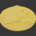 Fresh Peanuts Spilled From Burlap Sack On Round Wooden Plate