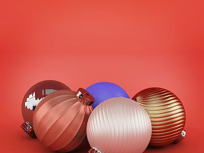 New Chinese Lantern Decoration Ornaments Christmas Decoration Toys Holiday 3d model