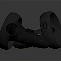 Black Loop Design Wireless Earbuds With Control Buttons And Ergonomic Fit