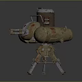 laser tower turret turntable sci-fi tower defense game tower defense sci-fi turret game turret game turret 3d model