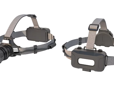 Ergonomic Adjustable Headlamps With Comfortable Headbands And Secure Fit Design 3d model