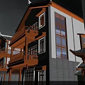 Ancient Chinese Architecture Courtyard With Traditional Tile Roofs And Scenic Lantern View