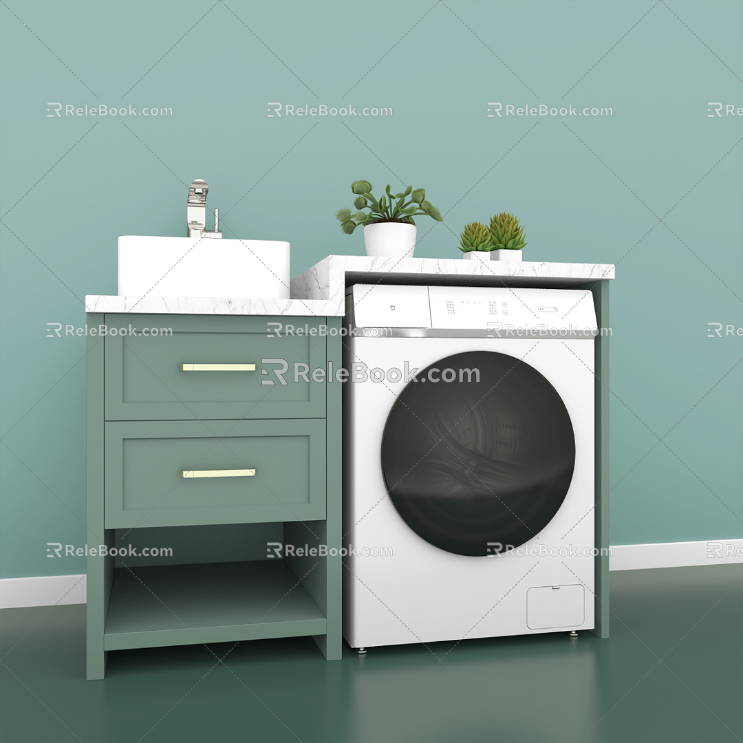 Modern washing machine model