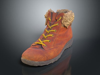 Modern Boots Men's Boots Old Boots Cotton Boots Old Rain Boots 3d model