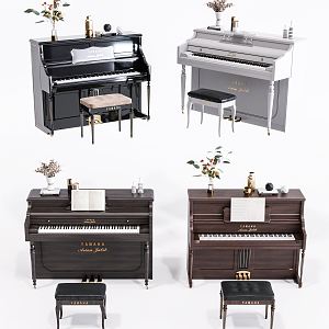 Modern Piano Combination 3d model