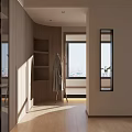 Modern Bedroom Interior Design With Wooden Wardrobe Natural Light And Wooden Floor
