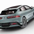 Light Blue Modern Coupe Style Car With Sleek Design And Alloy Wheels