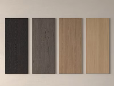 Different Colors Wooden Wall Panels With Various Wood Tones For Interior Design 3d model