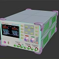Digital Adjustable Power Supply with LCD Display and Precision Control Knobs 3d model