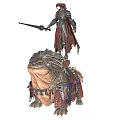 Antiquity European Warrior Ancient Knight Monster Game Character 3d model