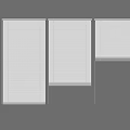 White Venetian Blinds in Different Sizes for Home Window Decor 3d model