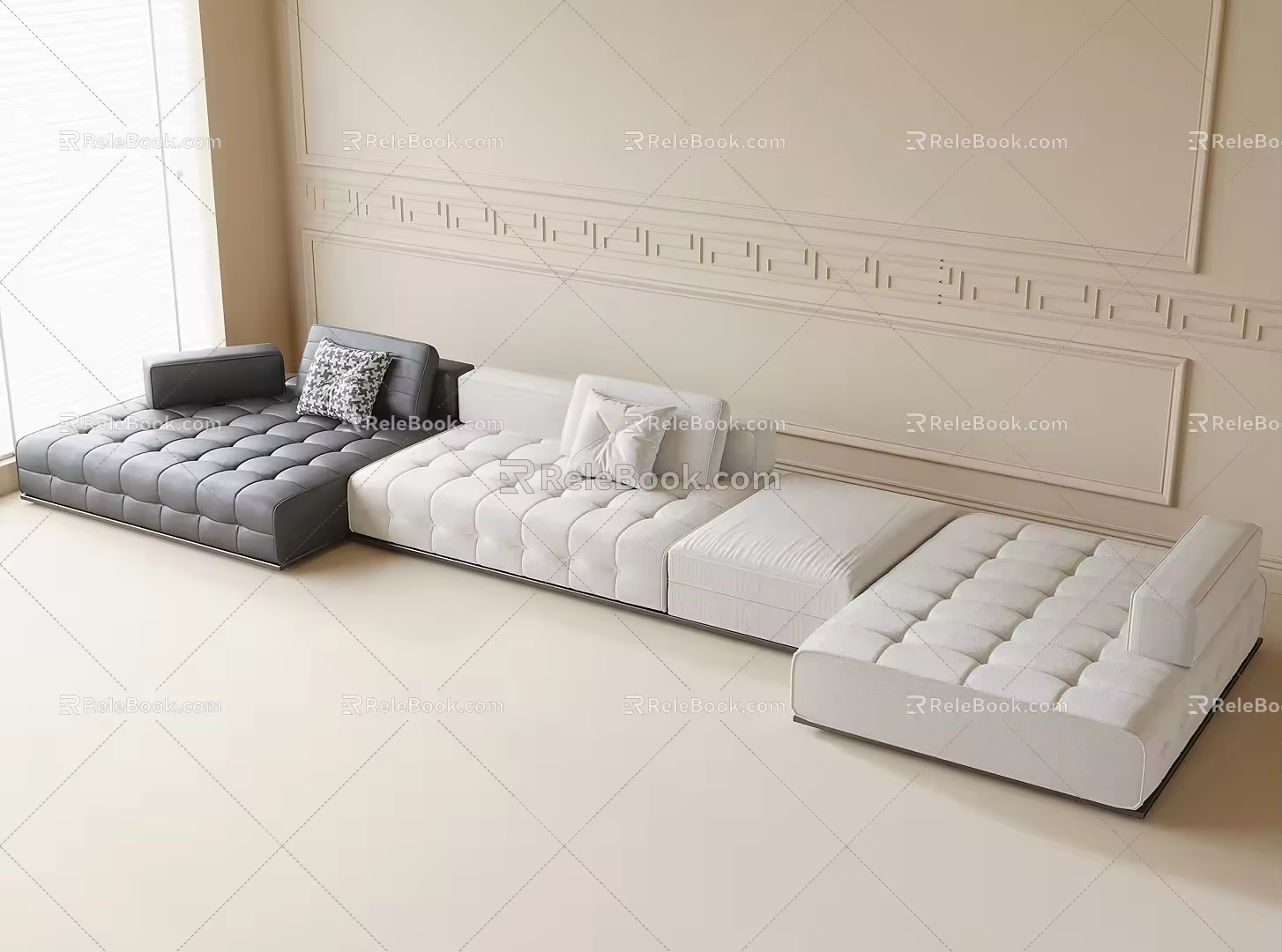 Modern Multiplayer Sofa Sofa 3d model