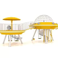 Large slide amusement facilities parent-child interaction children's play area children's activity area children's unpowered non-standard 3d model