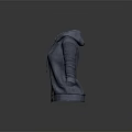 Gray Casual Hoodie With Front Zipper And Kangaroo Pockets Design