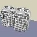 Modern Apartment Building Exterior Design Featuring Multiple Balconies And Glass Facade
