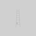 Modern Black And White Staircase Design With Ladder Inspired Structure Elements