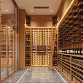 Wine Cellar Display Cabinet Wine Cellar Display Storage Cabinet Wine Cellar Display Wine Cellar Storage Wine Cellar Nakajima Valor Wine Storage Wine Cellar Refrigerator Wine Cellar Cold 3d model