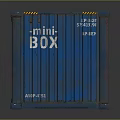 Blue Mini BOX Shipping Container With Identification Numbers And Rustic Details