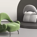 Single sofa shaped single sofa 3d model