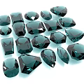 Stunning Deep Green Jewelry Gemstones With Various Shapes And Polished Cuts