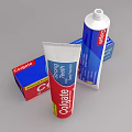 Modern toothpaste 3d model