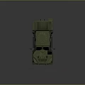 Sturdy Green Functional Vehicle With Armored Body Large Tires And Roof Rack