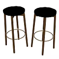 Bar Chair Bar Stool Round Stool 3d model