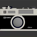 Vintage Digital Camera With GSTAR Brand Large Lens And Silver Black Body