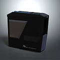 Modern Black TUF Gaming Computer Case With Transparent Panel And Sleek Design