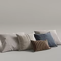 Decorative Throw Pillows In Neutral Tones And Textured Fabrics For Home Decor