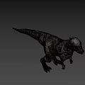 Realistic Dinosaur 3D Model With Unique Head And Detailed Skin Texture 3d model