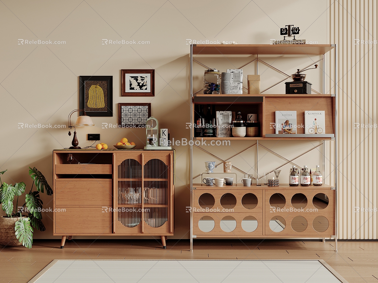 Middle Style Sideboard 3d model