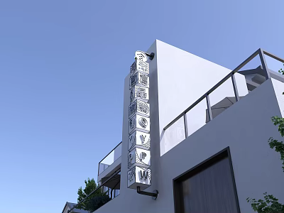 Modern Roadside Facilities With Reflective Traffic Signs And Clear Direction Indicators 3d model