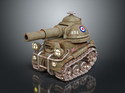 Sci-fi Tank Cartoon Tank Sci-fi Vehicle Sci-fi Vehicle World of Tanks Tank War Anime Tank 3d model