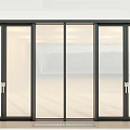 Sleek Modern Casement Windows With Black Aluminum Frame And Transparent Glass Panels