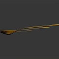 Yellow Household Spoons Set Of Three For Kitchen And Dining Use