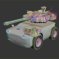 Modern Bulletproof Car Armed Car Armed Bulletproof Car Military Jeep 3d model