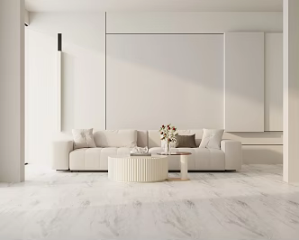 Modern three-seat sofa 3d model