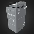 Modern printer copier laser printer printing and copying all-in-one machine low face number low model simple model game sub-era film and television level super realistic 3d model