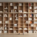 Modern Bookcase Open Bookcase Book Shelf Open Bookcase Book Ornaments 3d model