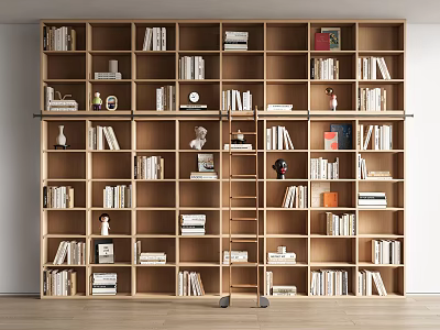Modern Bookcase Open Bookcase Book Shelf Open Bookcase Book Ornaments 3d model