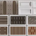 Various Styles Interior Ceiling Design With Metal Striped Brown White And Dark Panels
