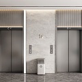 Elevator Elevator Hall Elevator Door Elevator Button Lobby Elevator Hotel Elevator 3d model