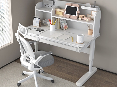 Modern Children's Study Table and Chair Combination Desk and Chair Lifting Table and Chair Study Table Desk model